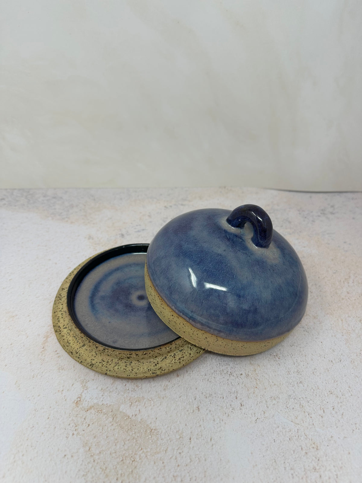 Butter dish purple