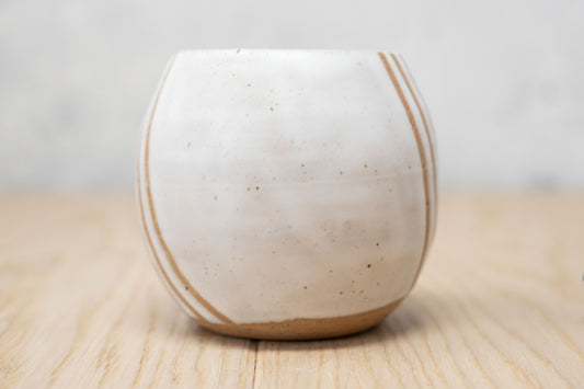 White striped tumbler