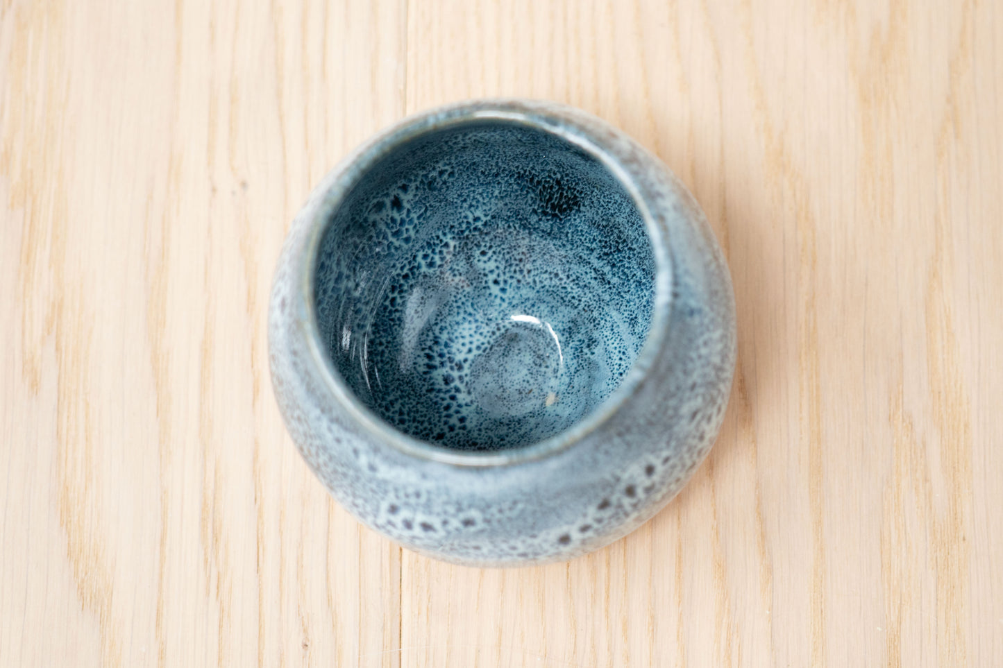 Blue mottled tumbler