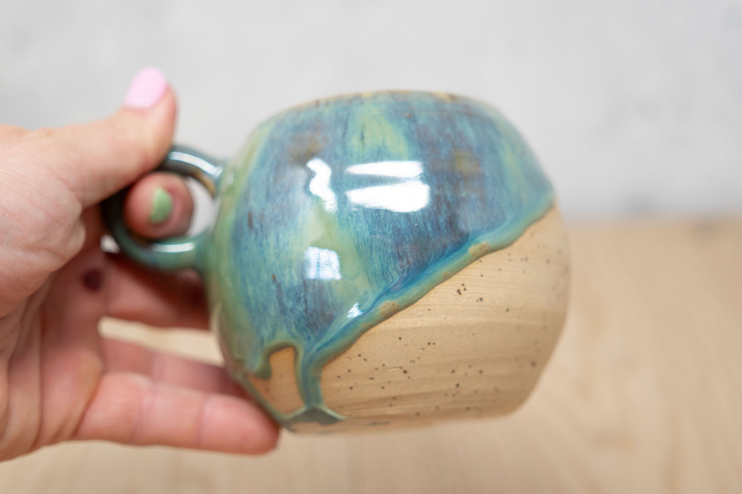 Green/brown mug