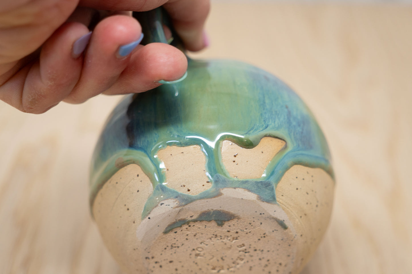 Green/brown mug