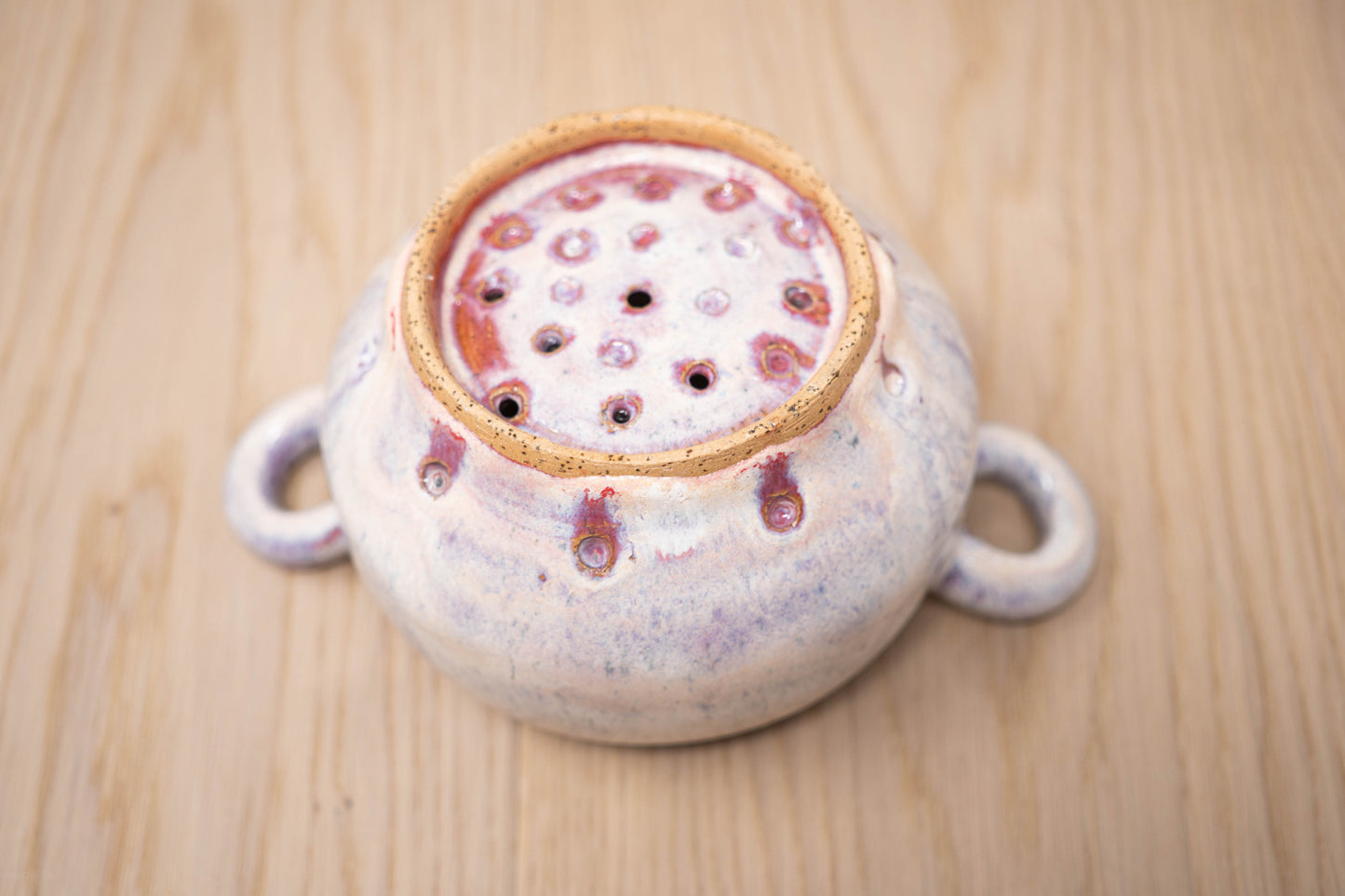 Berry bowl - white and pink