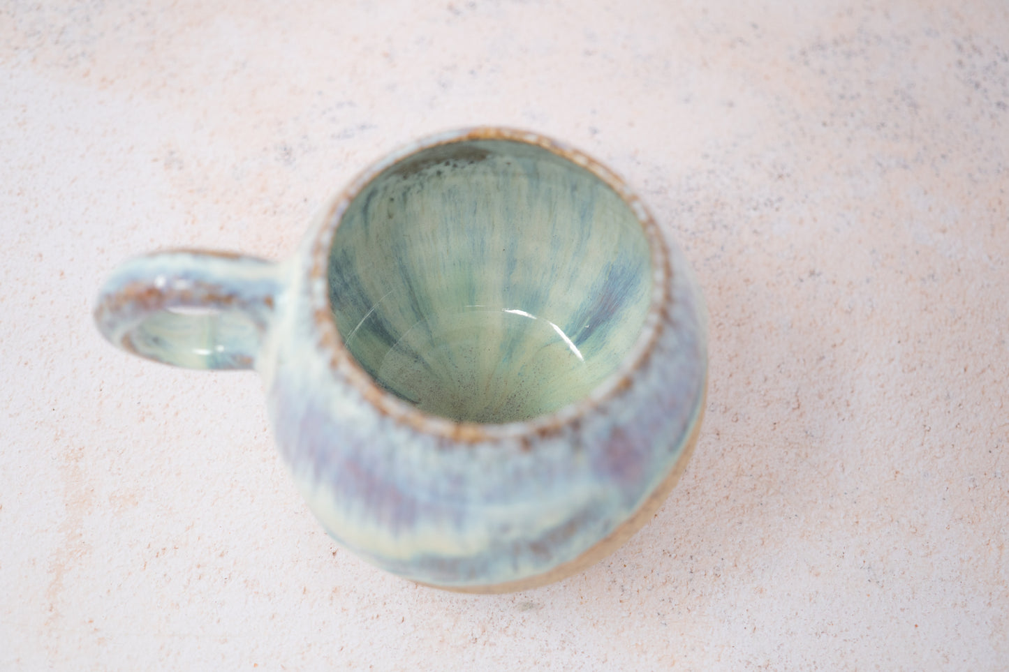 Pink and blue mug