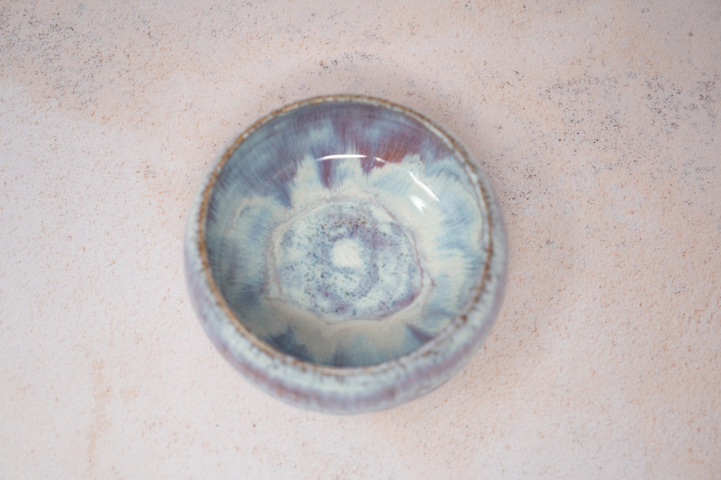 White pink bowl