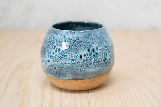 Blue mottled tumbler