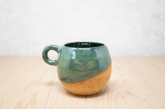 Green and blue mug