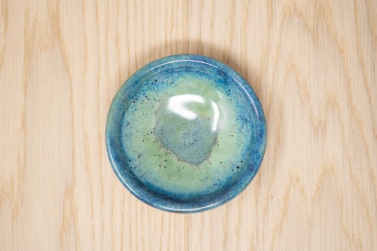 Blue trinket dish