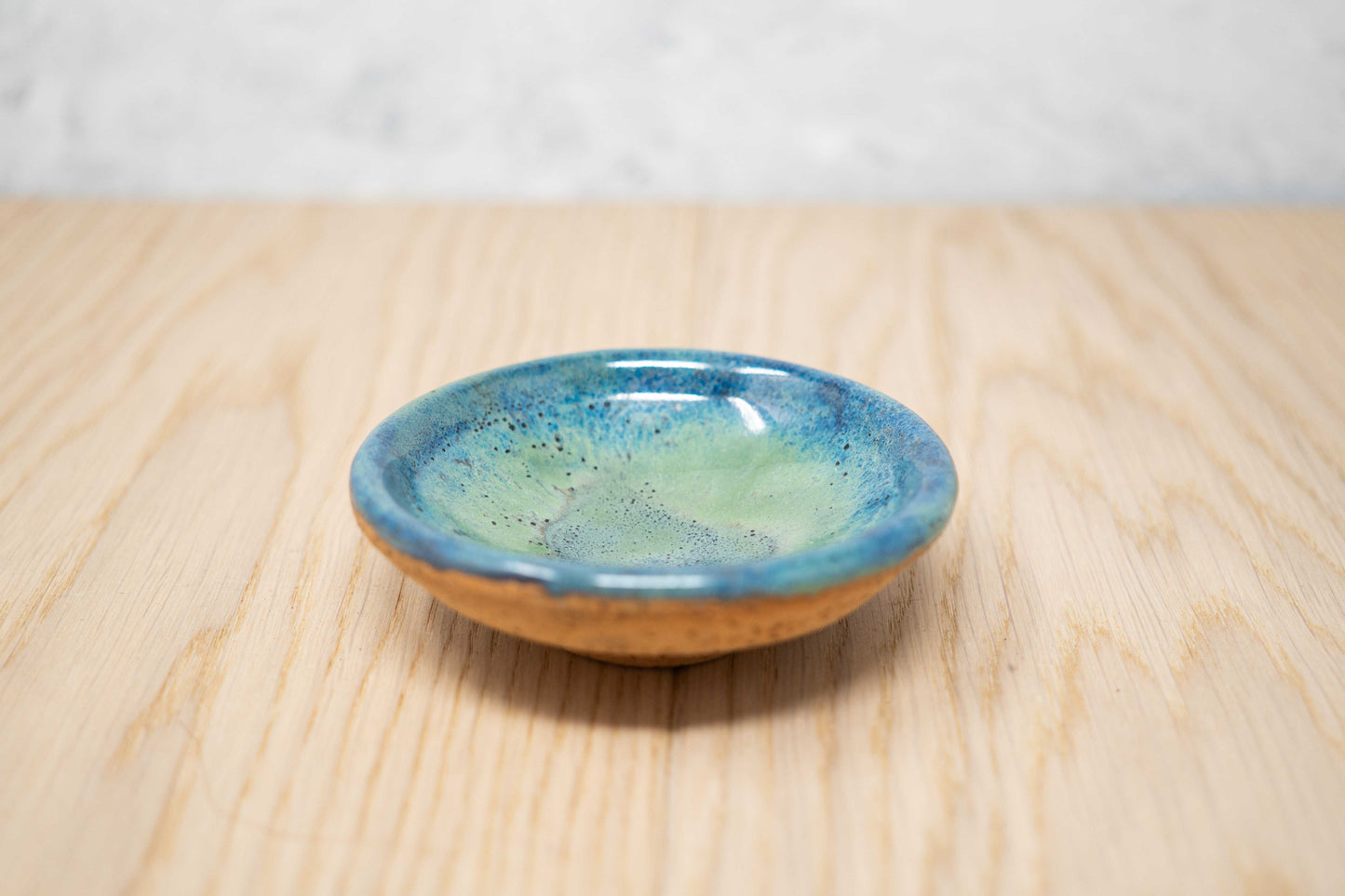 Blue trinket dish