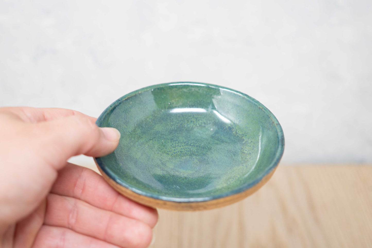 Blue/green trinket dish