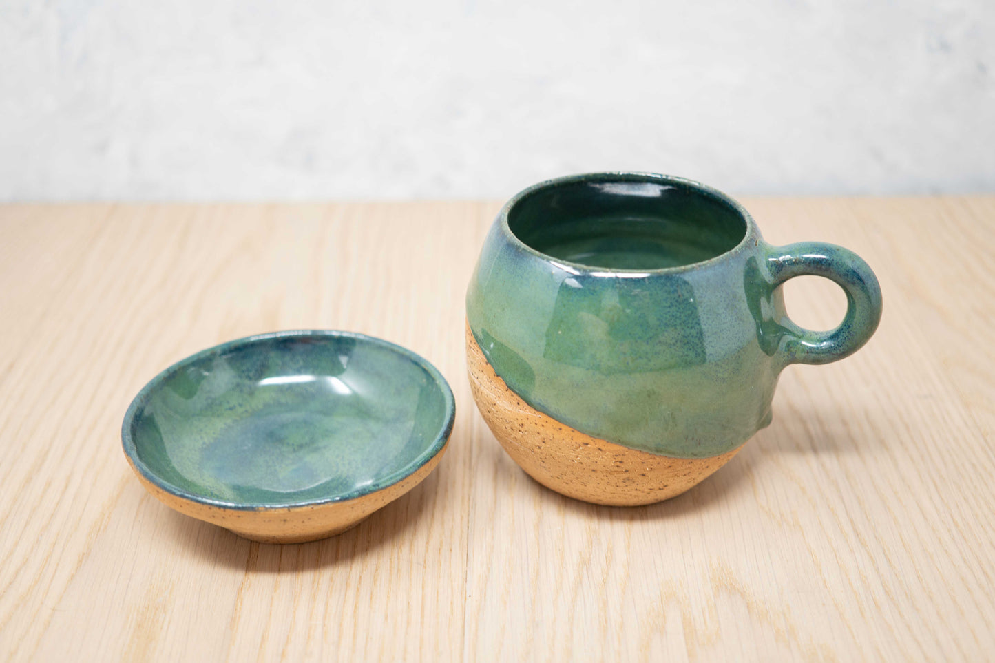 Blue/green trinket dish
