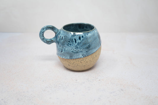 Blue and white spots