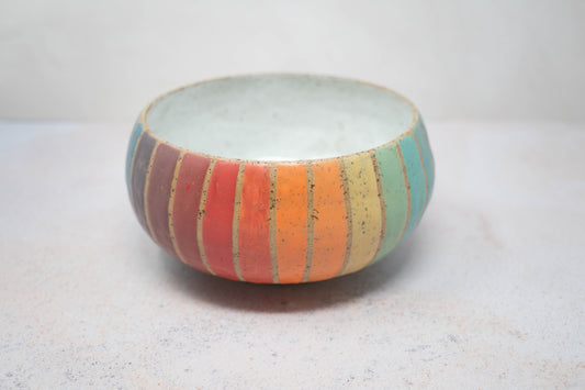 Multicoloured serving bowl