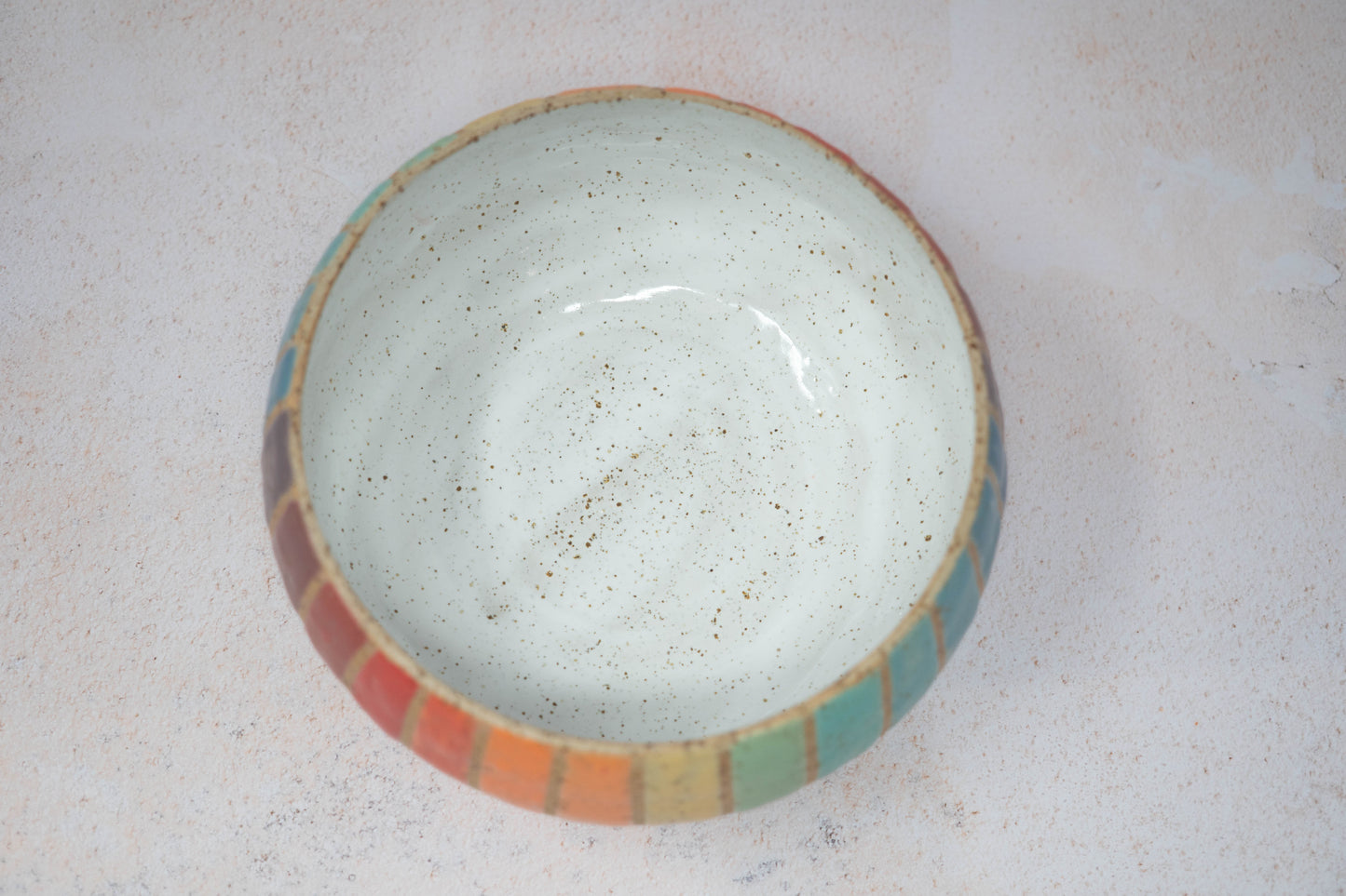 Multicoloured serving bowl