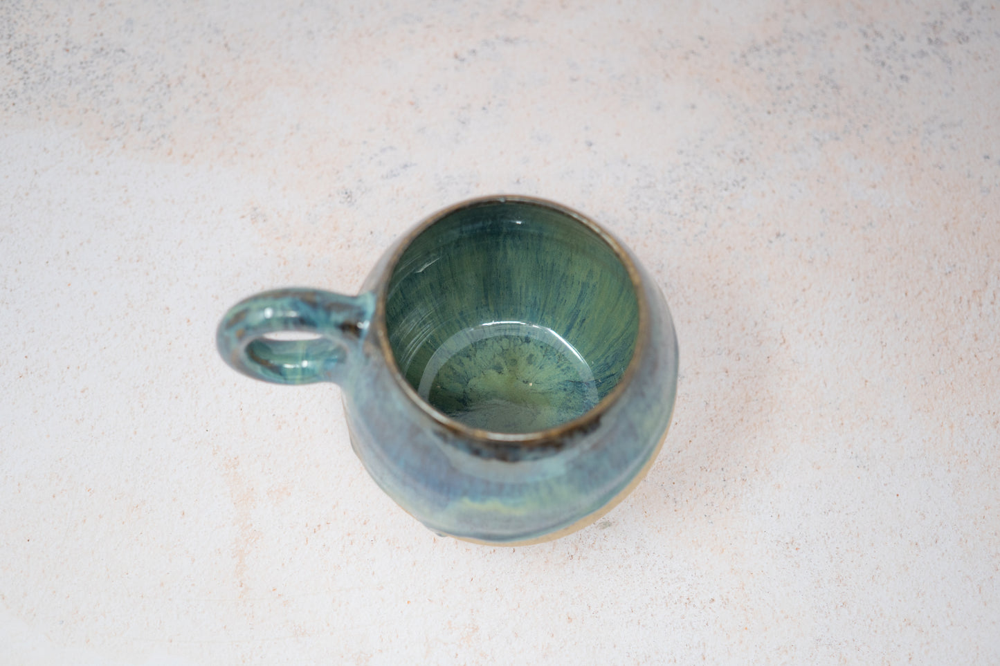 Blue and green mug