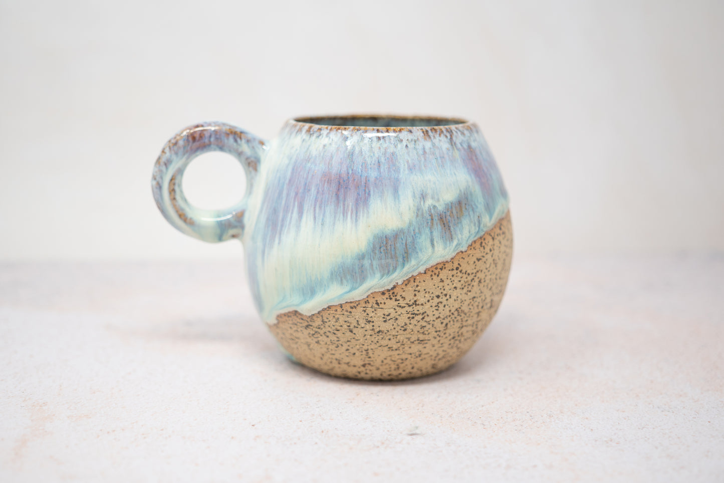 Pink and blue mug