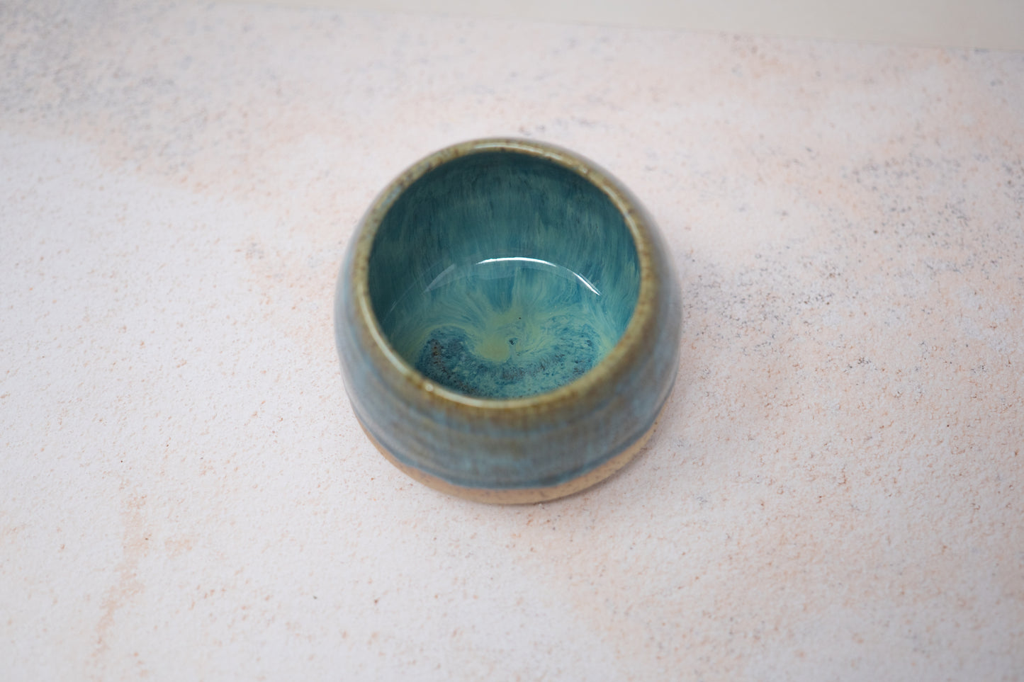 Turquoise salt pig