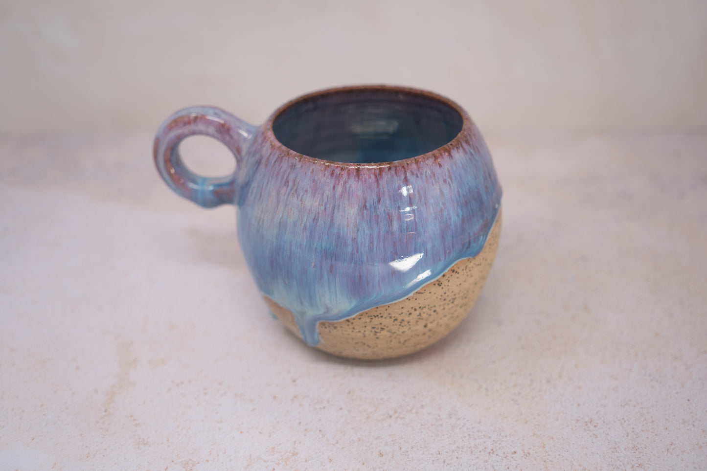 Pink and blue mug