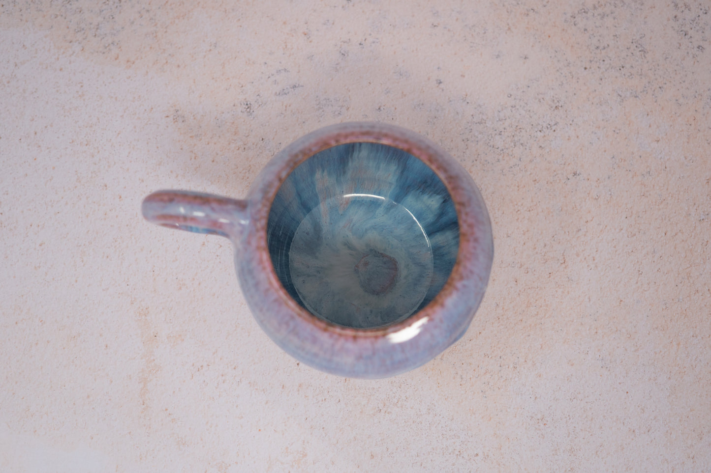 Pink and blue mug