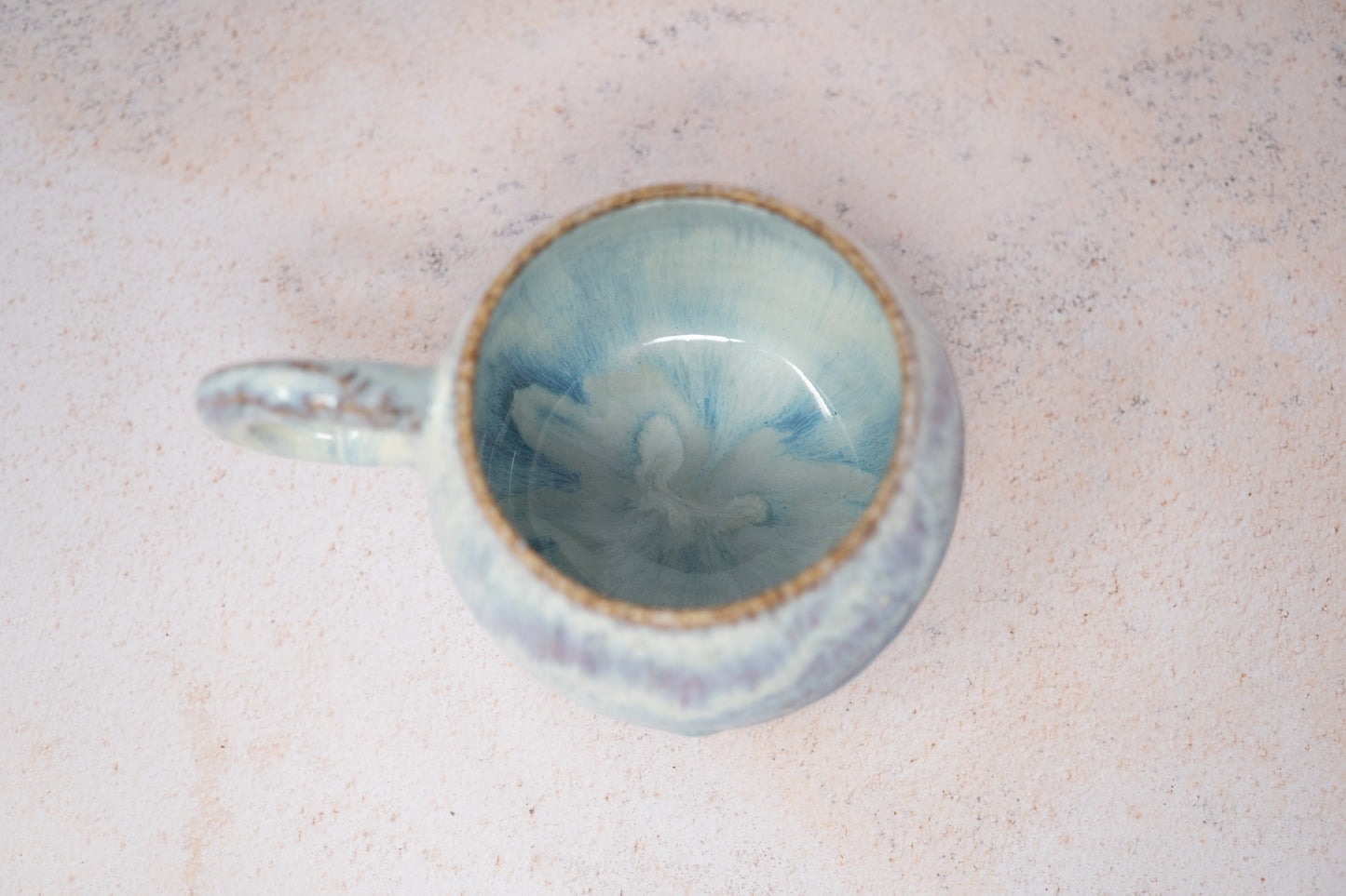 Pink, blue and white