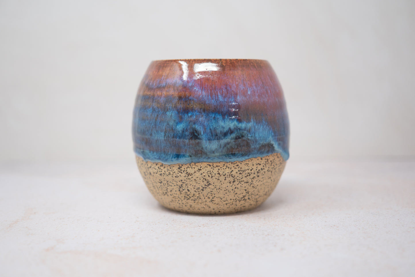 Pink blue tumbler - large