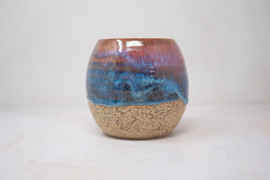 Pink blue tumbler - large