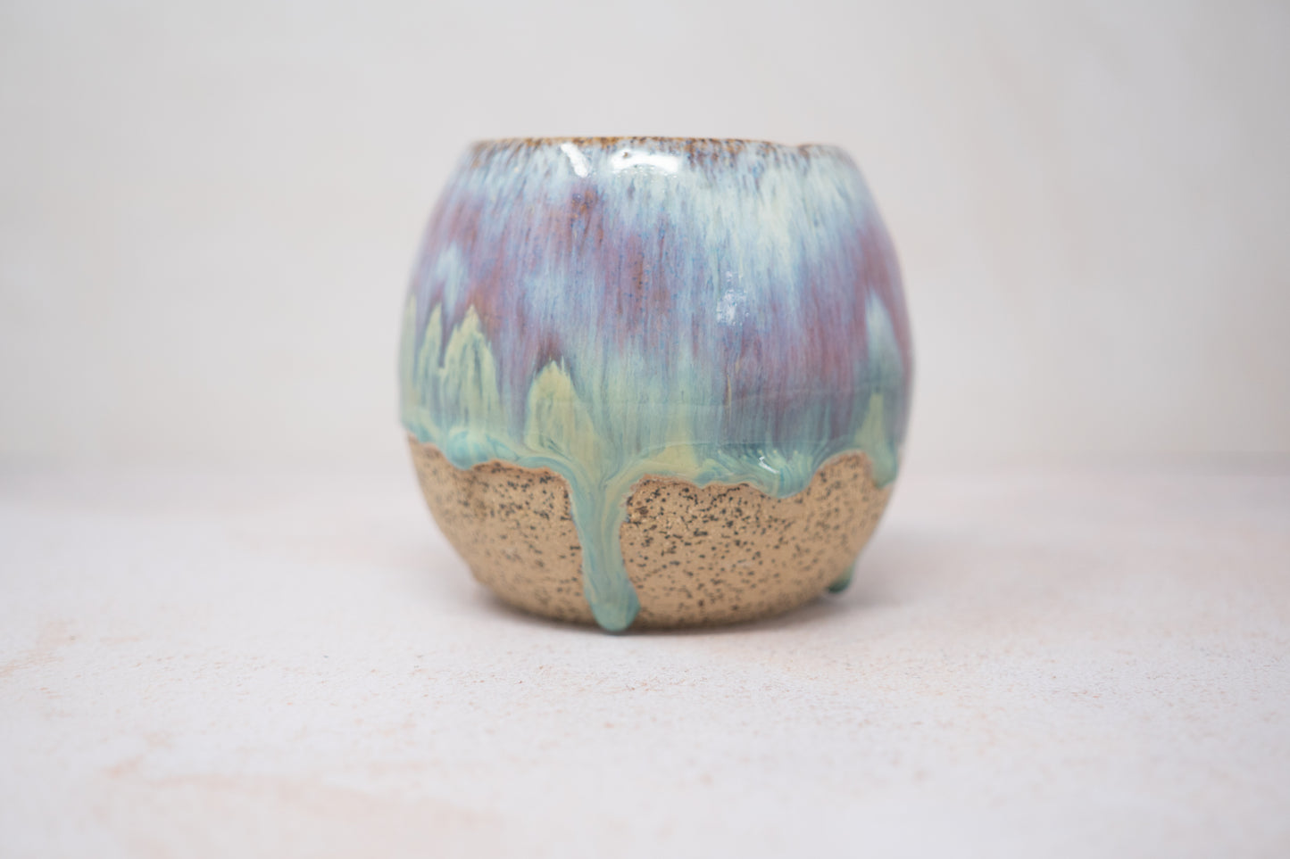 Pink green tumbler - large
