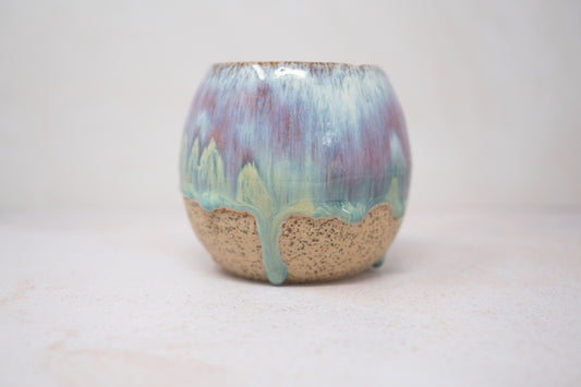 Pink green tumbler - large
