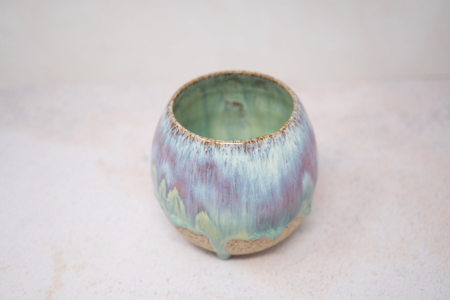 Pink green tumbler - large