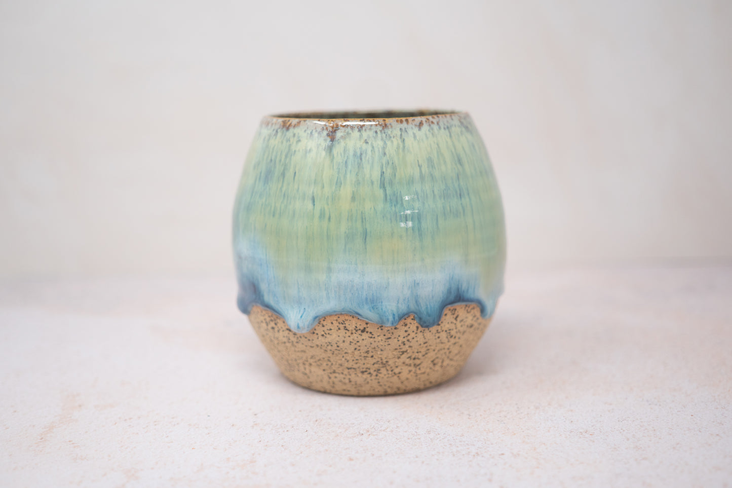 Green blue tumbler - large