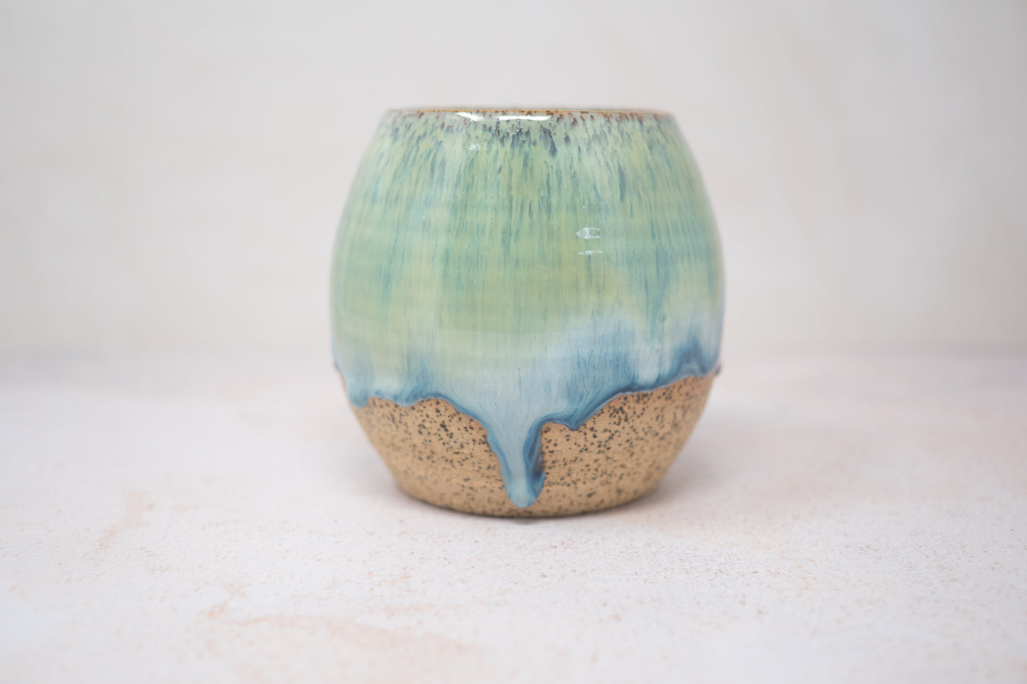 Green blue tumbler - large