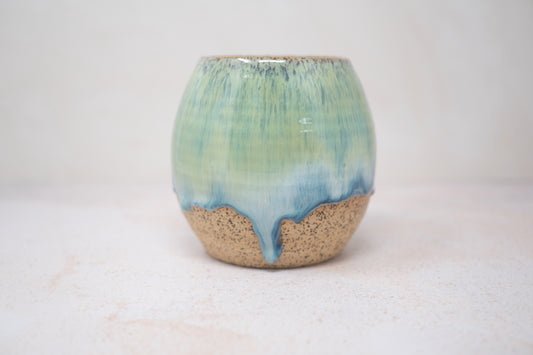 Green blue tumbler - large