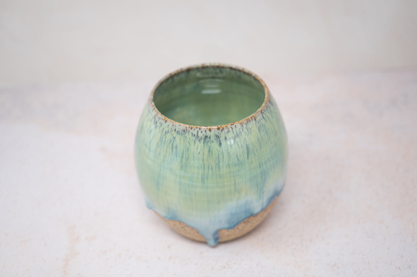 Green blue tumbler - large