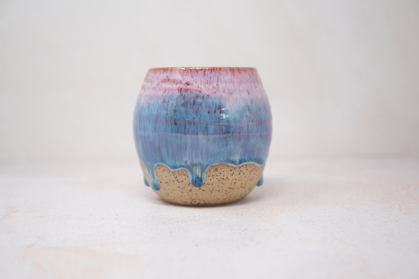 Pink and blue tumbler