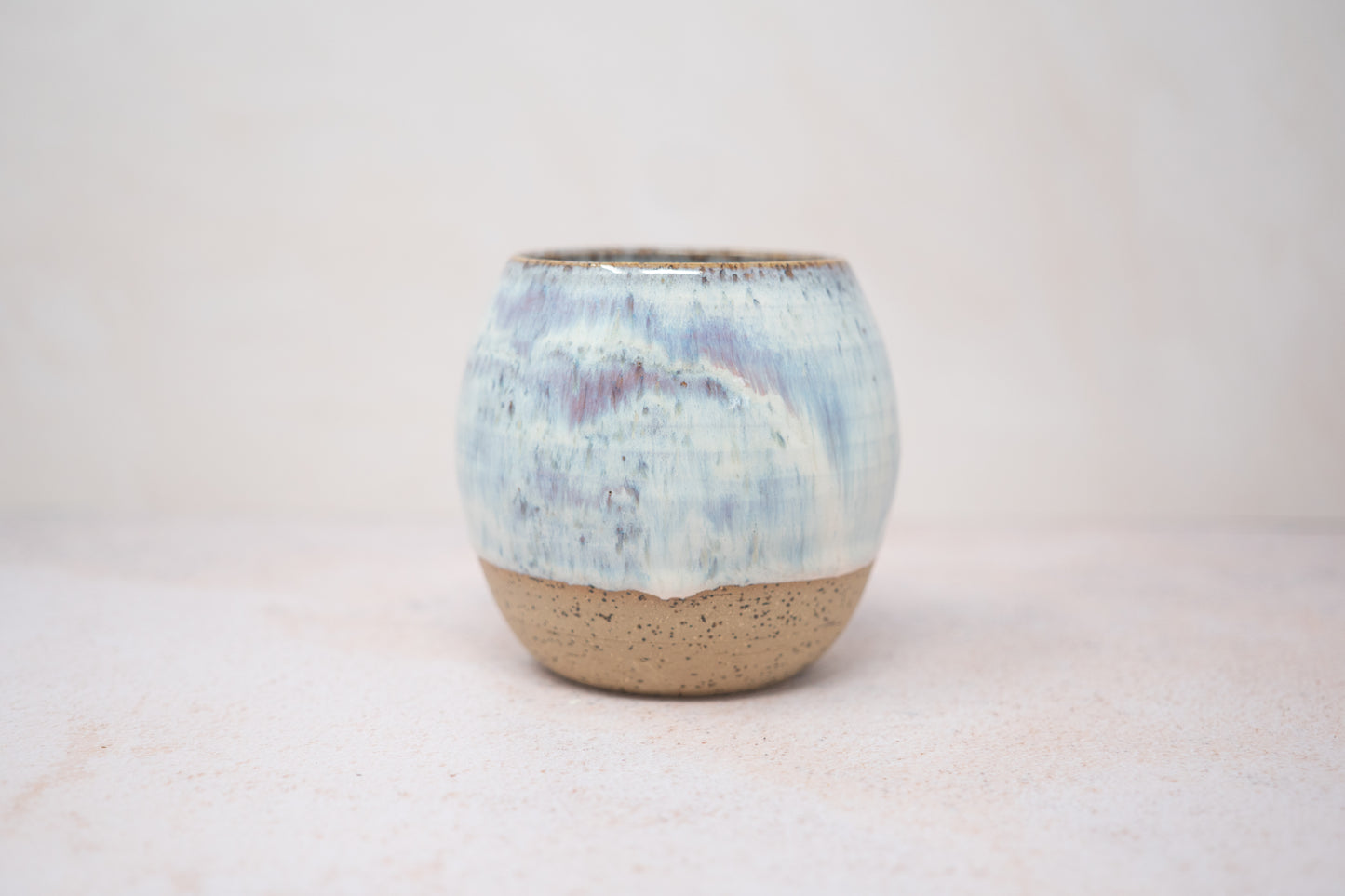 White and pink tumbler