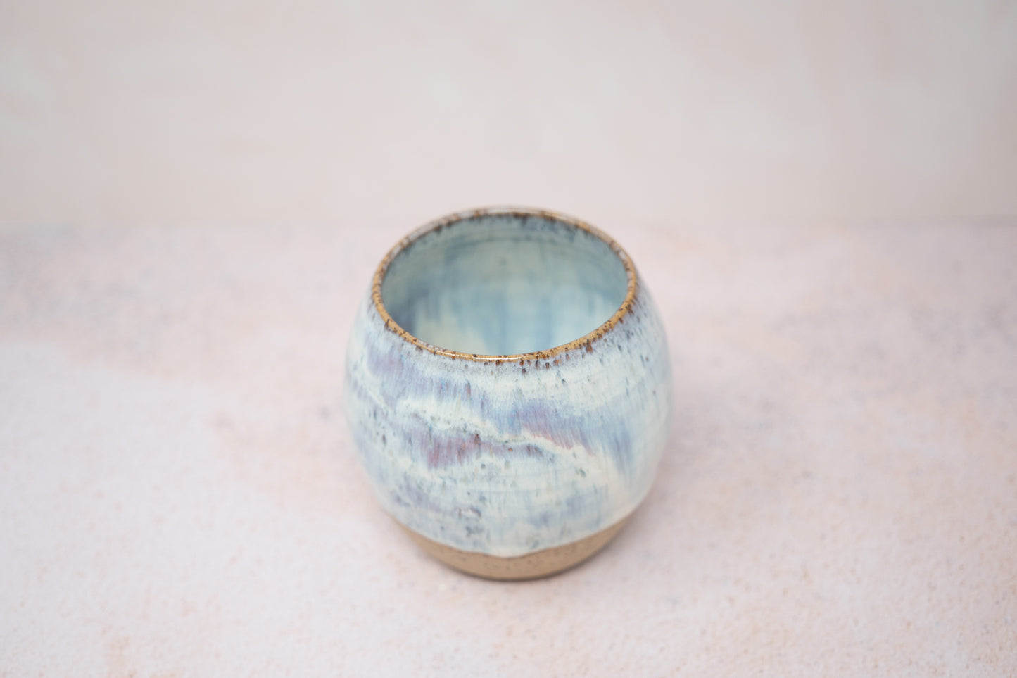 White and pink tumbler