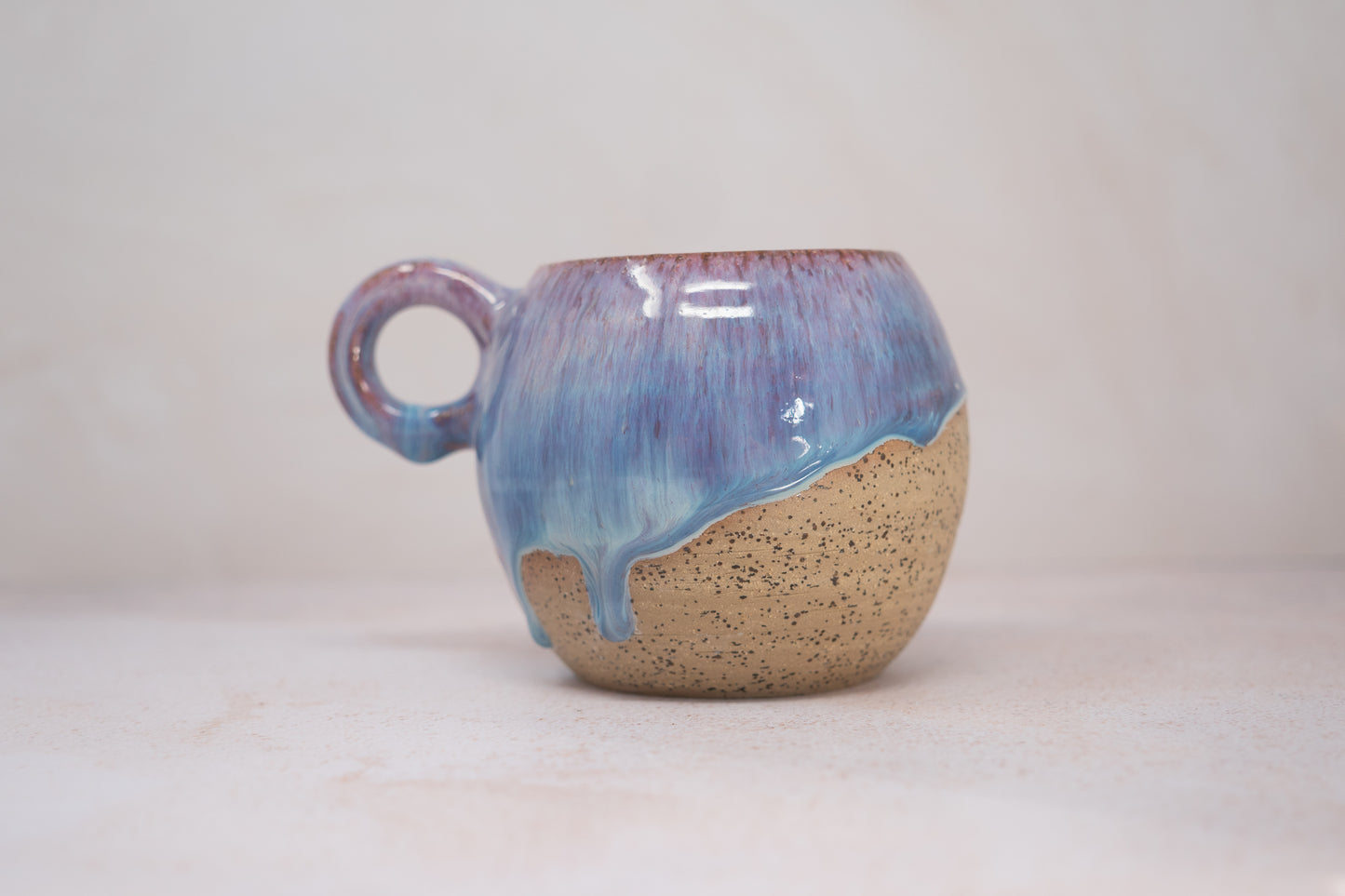 Pink and blue mug